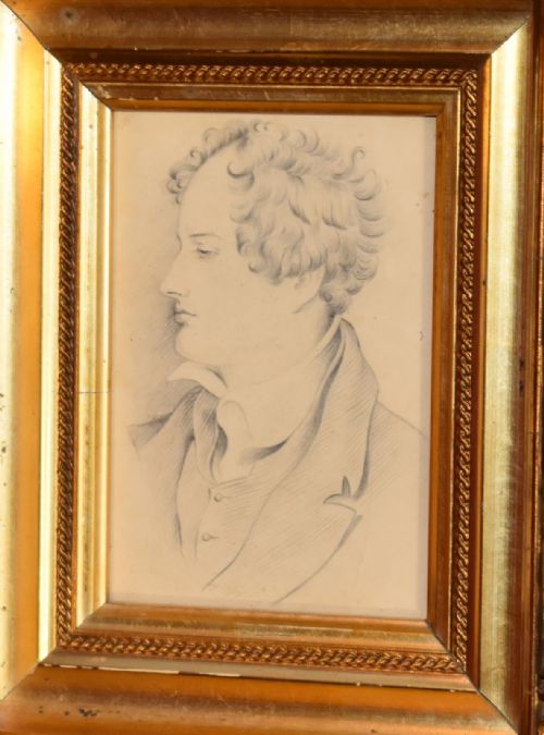 REGENCY DRAWING OF THE POET LORD BYRON - ADDITIONAL PHOTO 2