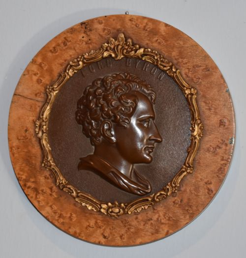 BRONZE PLAQUE OF LORD BYRON - ADDITIONAL PHOTO 1