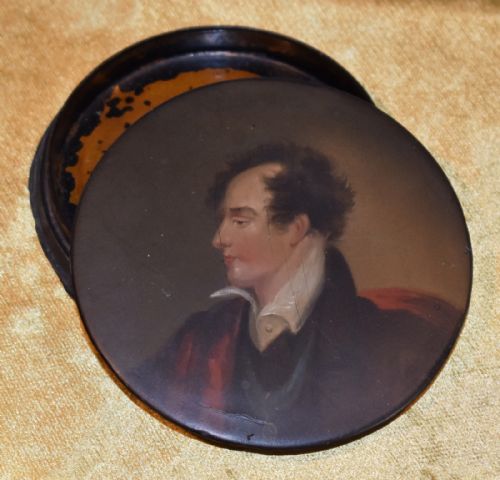 RARE LORD BYRON SNUFF BOX - ADDITIONAL PHOTO 4