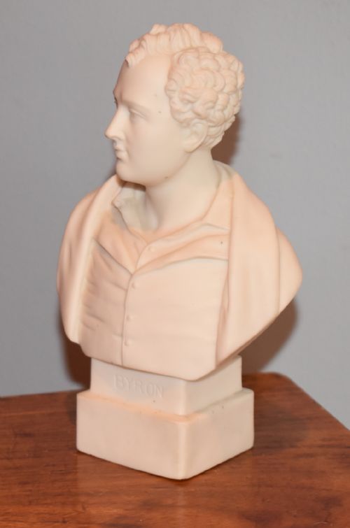 PARIAN BUST OF LORD BYRON BY ROBINSON AND LEADBEATER - ADDITIONAL PHOTO 1