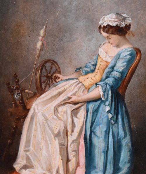 'SLEEPING BEAUTY' OIL PAINTING - ADDITIONAL PHOTO 4