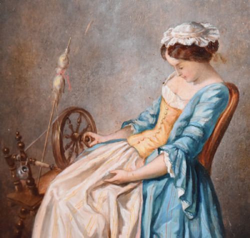'SLEEPING BEAUTY' OIL PAINTING - ADDITIONAL PHOTO 5