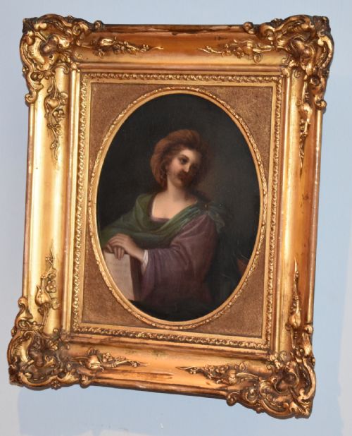 ITALIAN OIL PAINTING OF THE SAMIAN SIBYL AFTER GUERCINO - ADDITIONAL PHOTO 1
