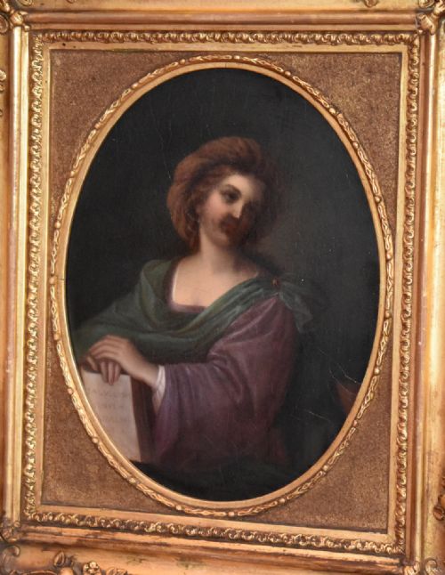 ITALIAN OIL PAINTING OF THE SAMIAN SIBYL AFTER GUERCINO - ADDITIONAL PHOTO 4