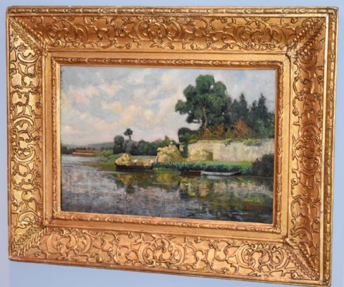 FINE FRENCH IMPRESSIONIST OIL PAINTING - ADDITIONAL PHOTO 1