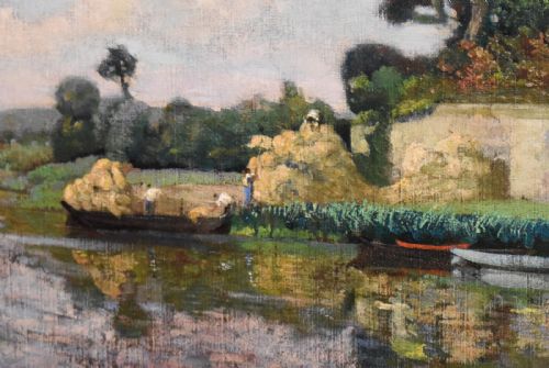 FINE FRENCH IMPRESSIONIST OIL PAINTING - ADDITIONAL PHOTO 5