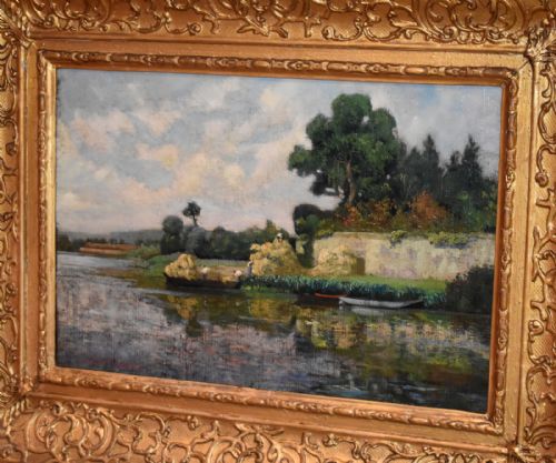 FINE FRENCH IMPRESSIONIST OIL PAINTING - ADDITIONAL PHOTO 7