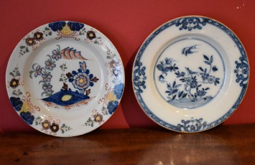 TWO ENGLISH DELFT PLATES - ADDITIONAL PHOTO 1