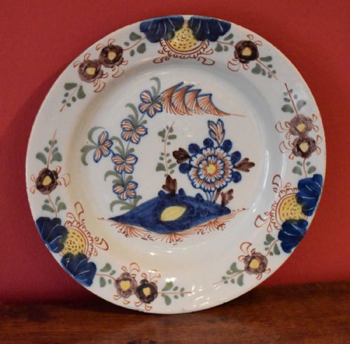TWO ENGLISH DELFT PLATES - ADDITIONAL PHOTO 2