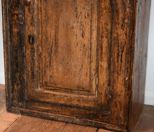 GEORGIAN PAINTED PINE WALL CUPBOARD - ADDITIONAL PHOTO 2