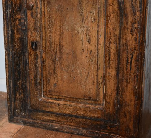 GEORGIAN PAINTED PINE WALL CUPBOARD - ADDITIONAL PHOTO 5