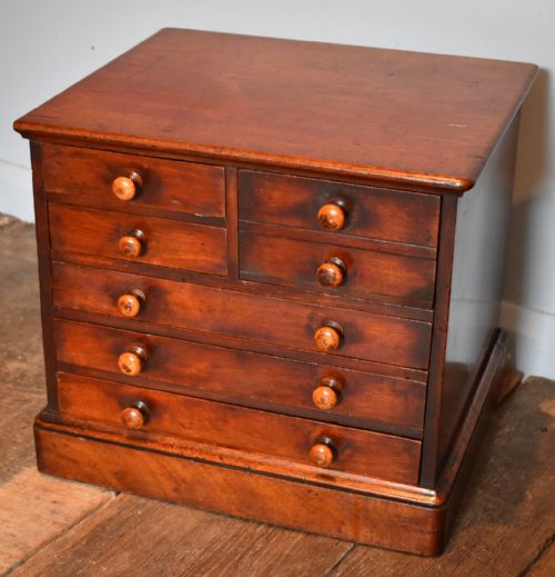 unusual double sided miniature chest of drawers - CATEGORY: ANTIQUE CABINETS - DATED 1850