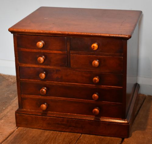 UNUSUAL DOUBLE SIDED MINIATURE CHEST OF DRAWERS - ADDITIONAL PHOTO 1