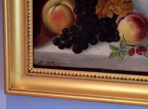 STILL LIFE OIL PAINTING BY EDWIN STEELE - ADDITIONAL PHOTO 3