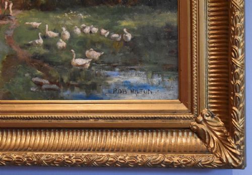 OIL PAINTING BY ROBERT HILTON - ADDITIONAL PHOTO 3