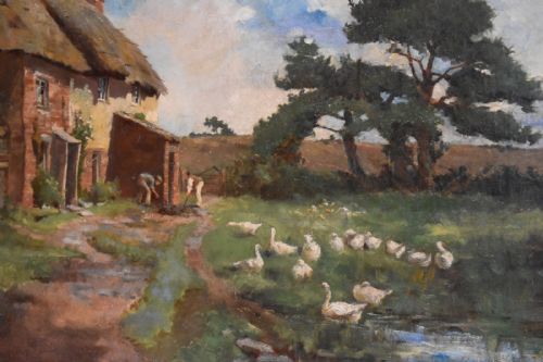 OIL PAINTING BY ROBERT HILTON - ADDITIONAL PHOTO 5