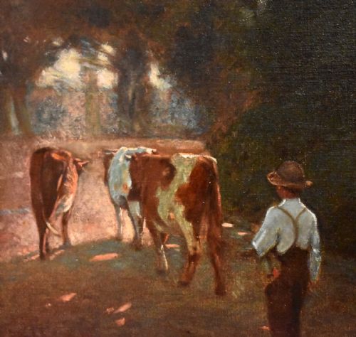 OIL PAINTING BY JOHN RABONE HARVEY - ADDITIONAL PHOTO 3