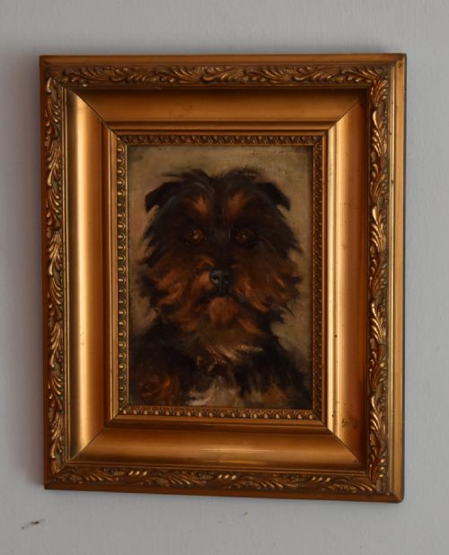 DOG PORTRAIT OIL PAINTING BY NINA COLMORE - ADDITIONAL PHOTO 1