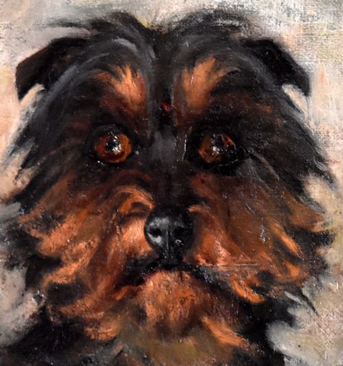 DOG PORTRAIT OIL PAINTING BY NINA COLMORE - ADDITIONAL PHOTO 3