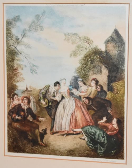 SET OF FOUR PRINTS OF ROCOCO SCENES - ADDITIONAL PHOTO 2
