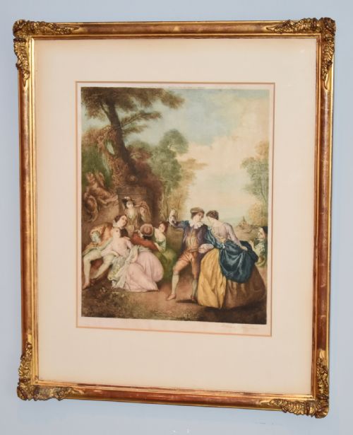 SET OF FOUR PRINTS OF ROCOCO SCENES - ADDITIONAL PHOTO 5