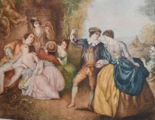 SET OF FOUR PRINTS OF ROCOCO SCENES - ADDITIONAL PHOTO 7