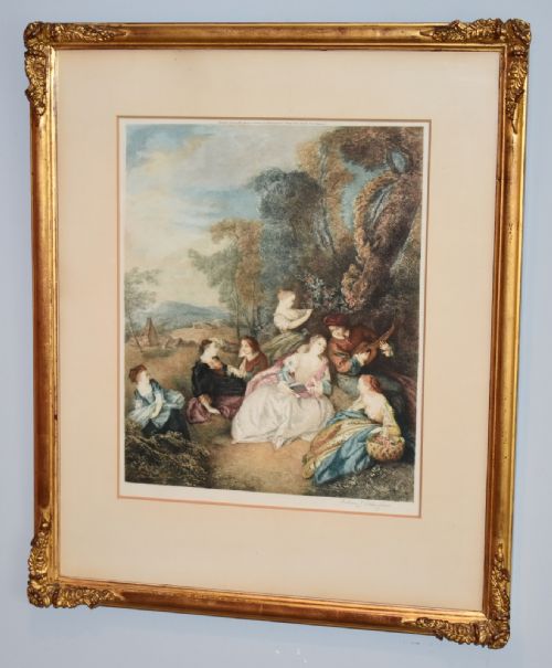 SET OF FOUR PRINTS OF ROCOCO SCENES - ADDITIONAL PHOTO 10