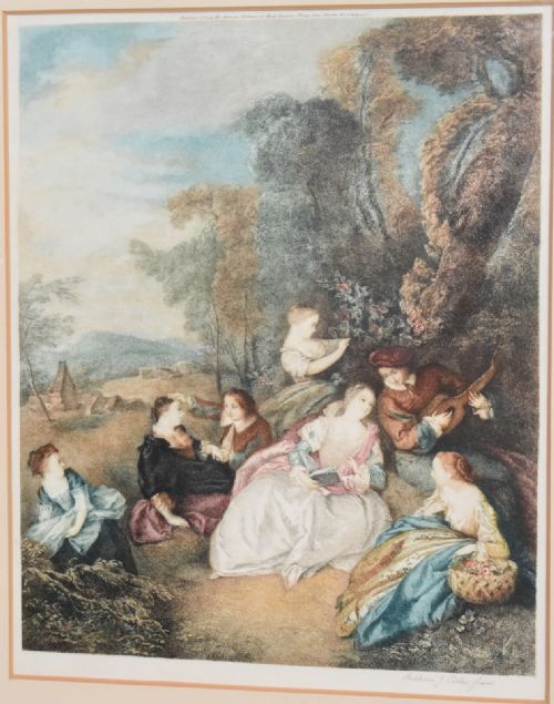 SET OF FOUR PRINTS OF ROCOCO SCENES - ADDITIONAL PHOTO 11