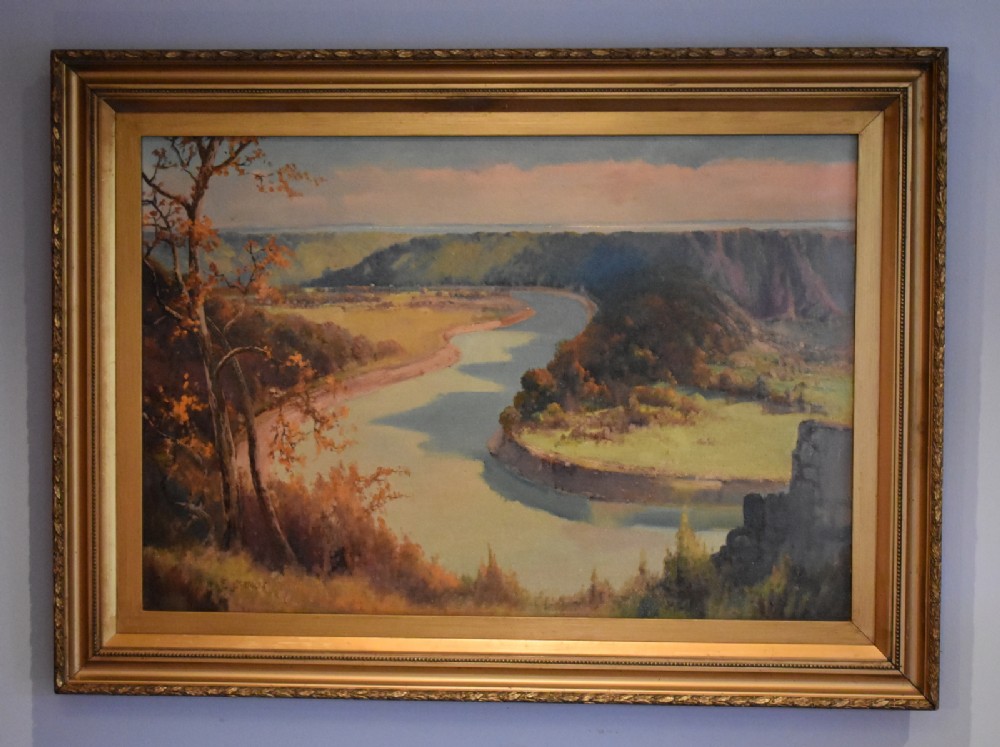 landscape oil painting by Edgar James Mayberry 1887-1964