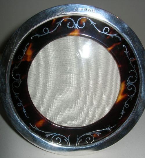 Very Special Sterling Silver and Tortoise Shell Photograph Frame
