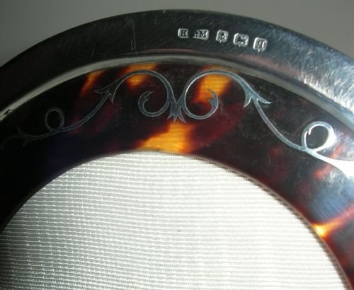 fig 1. Very Special Sterling Silver and Tortoise Shell Photograph Frame