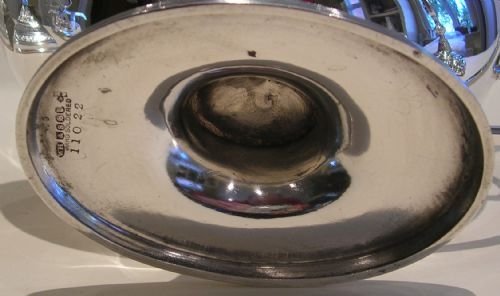 fig 1. Antique English William Hutton Silver Plated Spoon Warmer c.1870