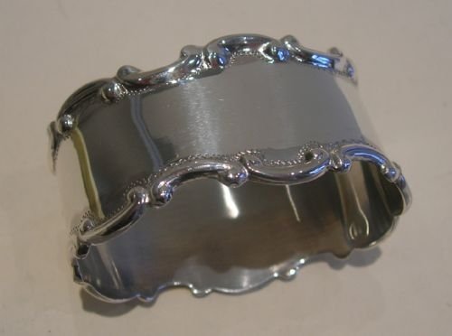 English Edwardian Sterling Silver Napkin Ring - 1909