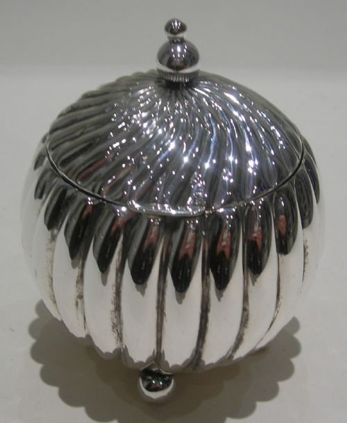 Unusual English Antique Silver Plated Tea Caddy - Registered Number - 1891