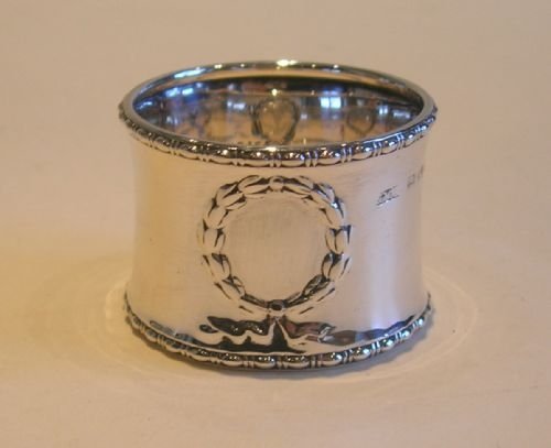 Antique English Sterling Silver Napkin Ring - 1910