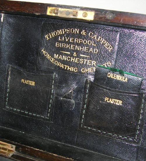 fig 2. Antique English Walnut & Brass Apothecary Box c.1860