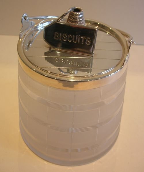 Antique English Biscuits Barrel - Unusual Form - Victorian