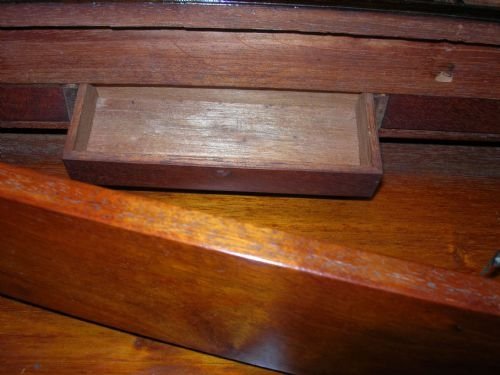 fig 4. Large Antique Rosewood Writing Slope or Box / Lapdesk - Secret Drawers