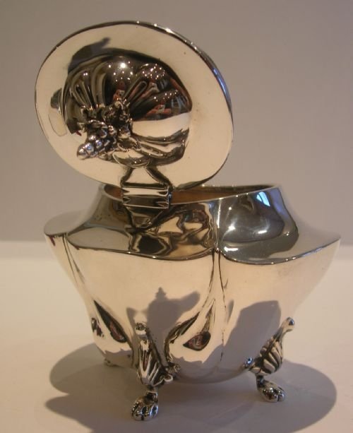 Antique English Sterling Silver Tea Caddy - Chester 1907