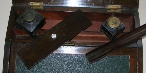 fig 2. Antique Burl Walnut and Tunbridge Ware Inlaid Lap Desk / Writing Box