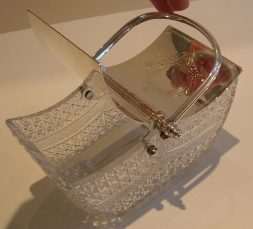 Antique English Automated Biscuit / Cookie Box - Engraved Silver Plate