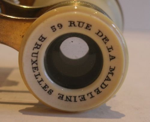 fig 1. Signed Antique Ivory Opera Glasses