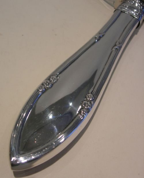 fig 1. Large Sterling Silver and Tortoise Shell Handled Magnifying Glass