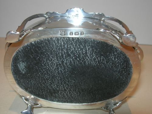 fig 1. Stunning Antique English Sterling Silver Jewelry Box - Reynold's Angels