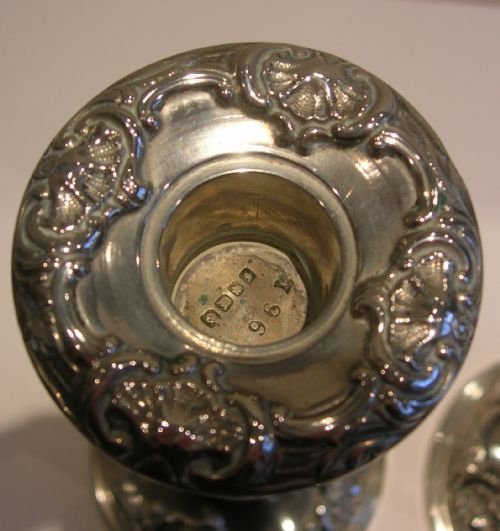 fig 2. Pair Victorian English Silver Plated Candlesticks c.1860