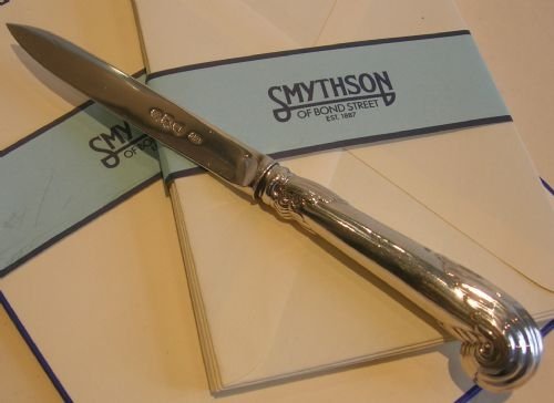 Antique English Sterling Silver Letter Opener - Hallmarked London 1893