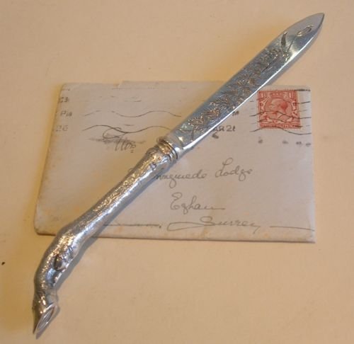 Figural Handled Letter Opener - Hoof - Sterling Silver Blade 1874