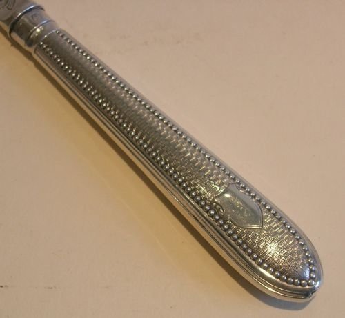 fig 1. Decorative Antique English Sterling Silver Letter Opener - 1892