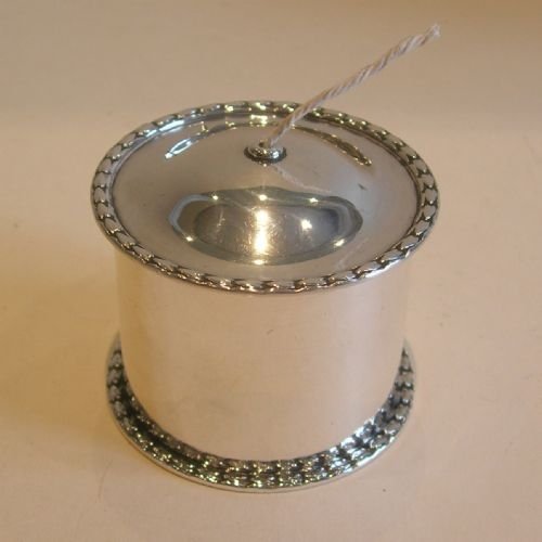 Antique English Sterling Silver String Box / Dispenser - Chester 1909