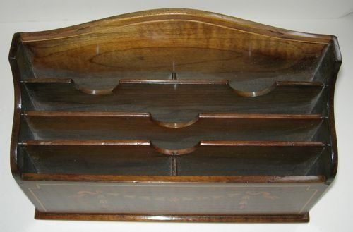 fig 1. Victorian English Marquetry Inlaid Letter or Stationery Holder